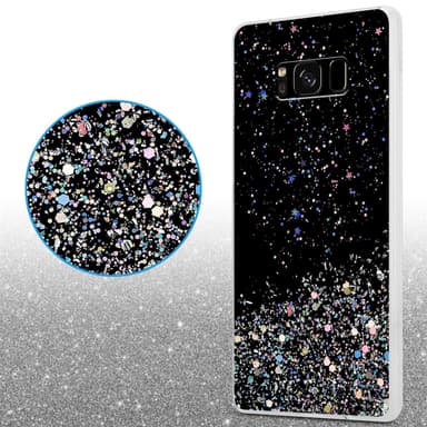 Samsung Galaxy S8 PLUS Silikondeksel Glitter (svart)
