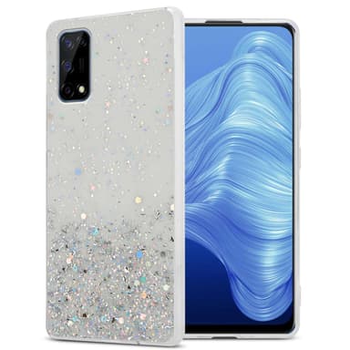 Realme 7 4G Silikondeksel Glitter (Gjennomsiktig)
