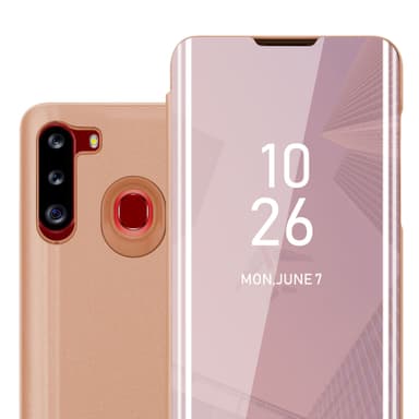 Samsung Galaxy A21 lommebokdeksel etui (rosa)