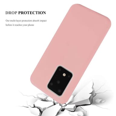 Deksel Samsung Galaxy S20 ULTRA Silikon cover (rosa)