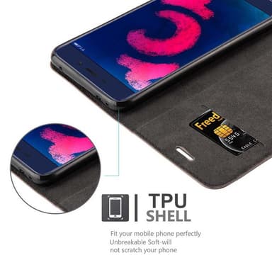Honor 6C PRO lommebokdeksel case (brun)