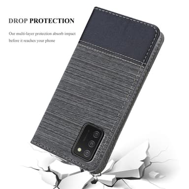 Samsung Galaxy A02s lommebokdeksel etui (grå)