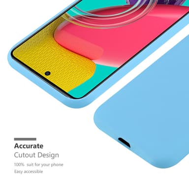 Deksel Samsung Galaxy M53 5G Silikon cover (blå)