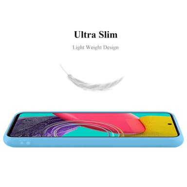 Deksel Samsung Galaxy M53 5G Silikon cover (blå)