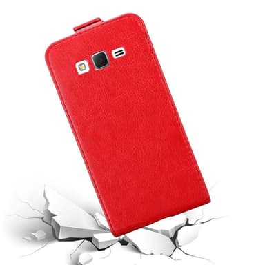 Samsung Galaxy GRAND PRIME deksel flip cover (rød)
