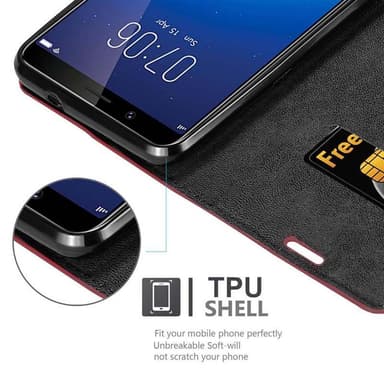 Vivo Y71 lommebokdeksel case (rød)