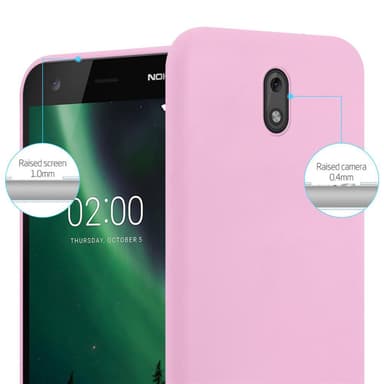 Deksel Nokia 2 2017 Silikon cover (rosa)