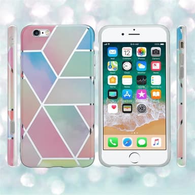 iPhone 6 / 6S lommebokdeksel etui (rosa)