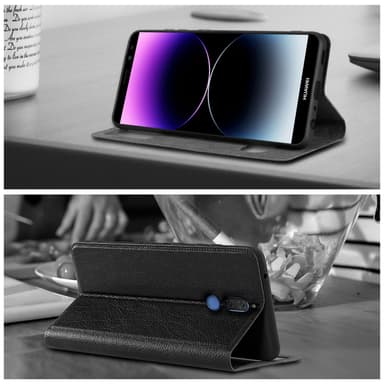 Huawei MATE 10 LITE lommebokdeksel cover (svart)