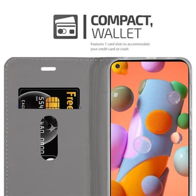 Samsung Galaxy A11 / M11 lommebokdeksel etui (grå)