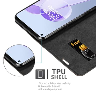 OnePlus 9RT 5G lommebokdeksel case (brun)
