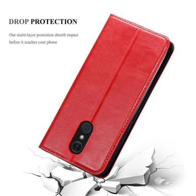 LG Q STYLUS lommebokdeksel case (rød)
