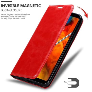 LG Q STYLUS lommebokdeksel case (rød)
