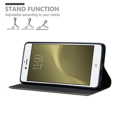 ZTE Nubia Z11 lommebokdeksel case (brun)