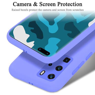 Huawei P40 PRO / P40 PRO+ silikondeksel case (lilla)