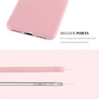 Deksel iPhone 7 / 7S / 8 / SE 2020 Silikon cover (rosa)