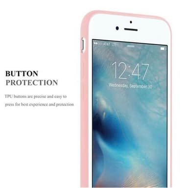 Deksel iPhone 7 / 7S / 8 / SE 2020 Silikon cover (rosa)