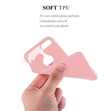 Deksel iPhone 7 / 7S / 8 / SE 2020 Silikon cover (rosa)