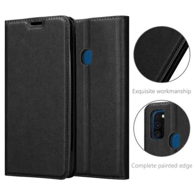 Samsung Galaxy M21 / M30s lommebokdeksel case (svart)