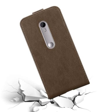 Motorola MOTO G3 deksel flip cover (brun)