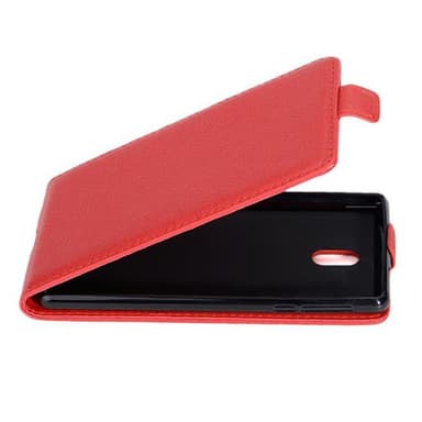 Nokia 3 2017 Deksel Flip Case (rød)