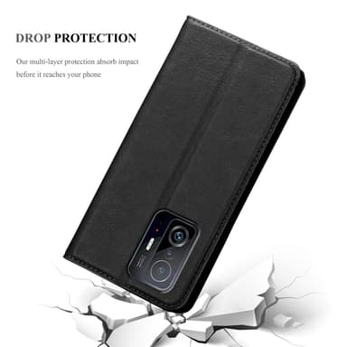 Xiaomi 11T / 11T PRO lommebokdeksel case (svart)