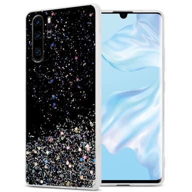 Huawei P30 PRO Silikondeksel Glitter (svart)