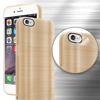 iPhone 6 / 6S Silikondeksel Beskyttelse (gold)