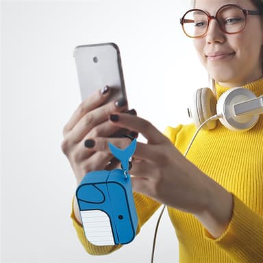 TPU AirPod etui Veske (blå)