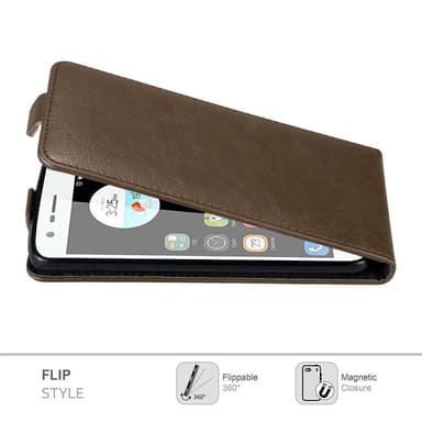ZTE Blade V8 MINI deksel flip cover (brun)