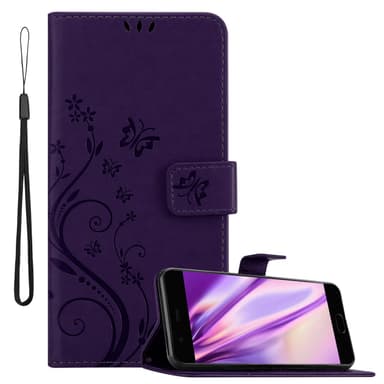 Huawei P10 PLUS lommebokdeksel Blomster (lilla)