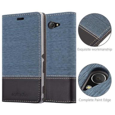 Sony Xperia M2 / M2 AQUA lommebokdeksel etui (blå)