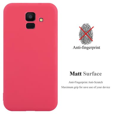 Deksel Samsung Galaxy J6 2018 Silikon cover (rød)