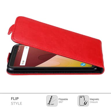 WIKO VIEW PRIME deksel flip cover (rød)