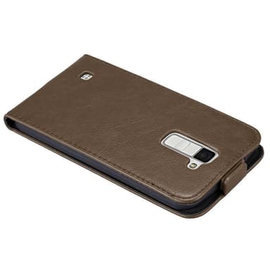LG K10 2016 deksel flip cover (brun)