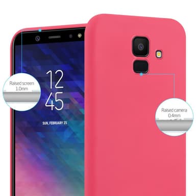 Deksel Samsung Galaxy J6 2018 Silikon cover (rød)