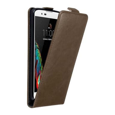 LG K10 2016 deksel flip cover (brun)