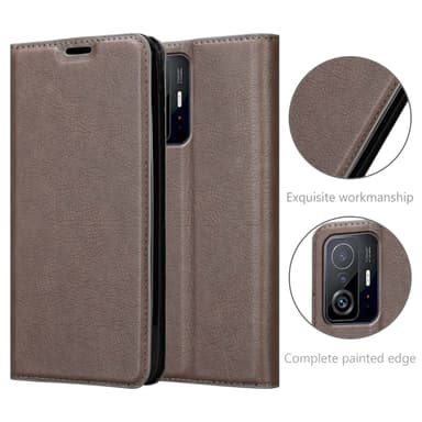 Xiaomi 11T / 11T PRO lommebokdeksel case (brun)