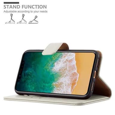 iPhone X / XS lommebokdeksel etui (brun)