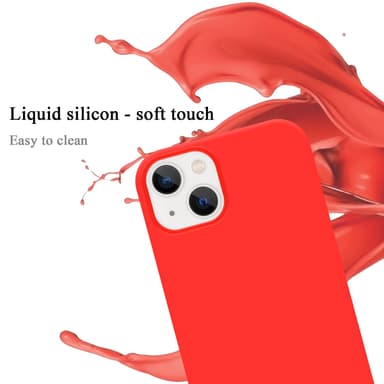 iPhone 14 silikondeksel case (rød)