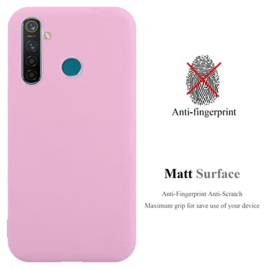 Deksel Realme 5 PRO / Realme Q Silikon cover (rosa)