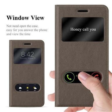 Nokia 6 2017 lommebokdeksel cover (brun)