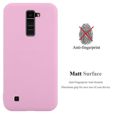Deksel LG K10 2016 Silikon cover (rosa)