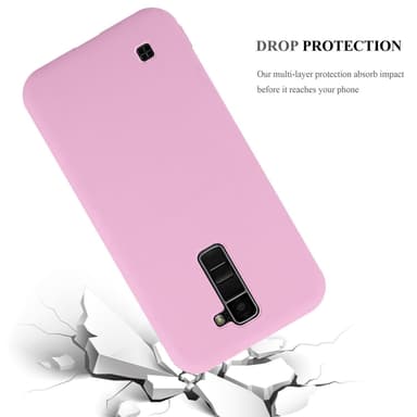 Deksel LG K10 2016 Silikon cover (rosa)