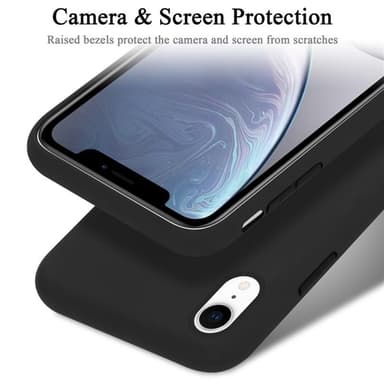 iPhone XR silikondeksel case (svart)