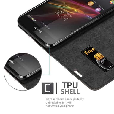 Sony Xperia Z lommebokdeksel case (brun)