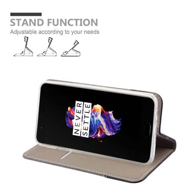 OnePlus 5 lommebokdeksel etui (grå)