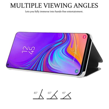 Samsung Galaxy A8s lommebokdeksel etui (sølv)