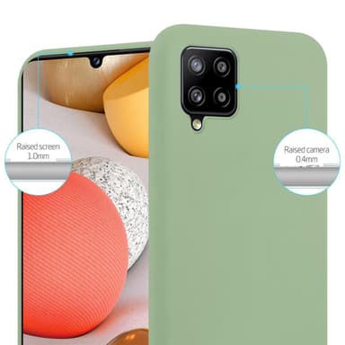Deksel Samsung Galaxy A42 4G Silikon cover (grønn)
