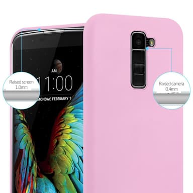 Deksel LG K10 2016 Silikon cover (rosa)